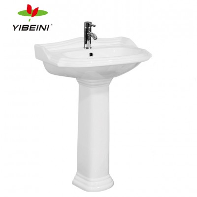 Glass Ceramic Pedestal Hand Wash Basin With Stand Price